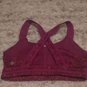 Women's Cross-Back Sports Bra - Purple